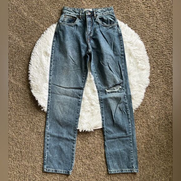 Cotton On Jeans Long Straight Leg Womens Size 4 - Picture 1 of 9